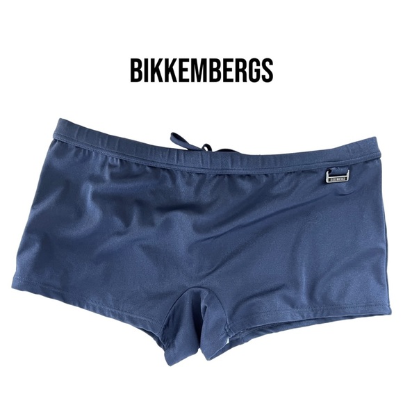 Dirk Bikkenbergs BIKKEMBERGS men’s swim trunks brief slip navy blue sz M… - Picture 1 of 8